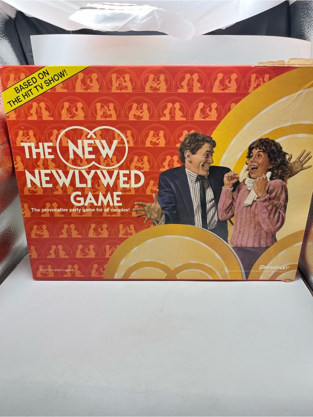 The New Newlywed Game Board Game - Pressman Edition in Red & Yellow